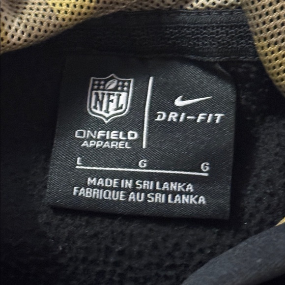 Nike Carolina Panthers youth large hoodie black camo boys NFL football car-p - Picture 7 of 9